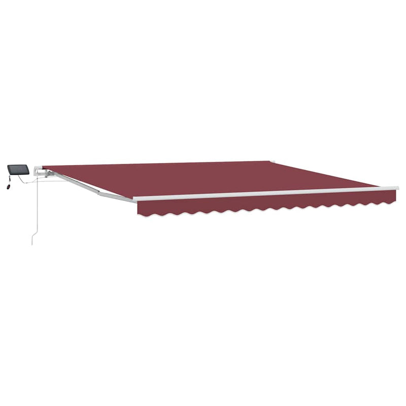 Copertină retractabilă Burgundy 400 × 300 cm