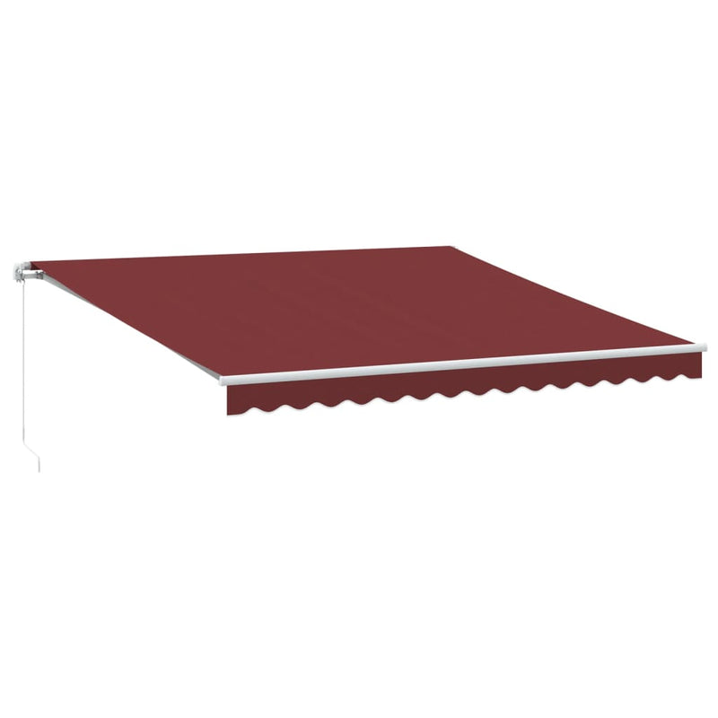 Copertină retractabilă Burgundy 400 × 350 cm