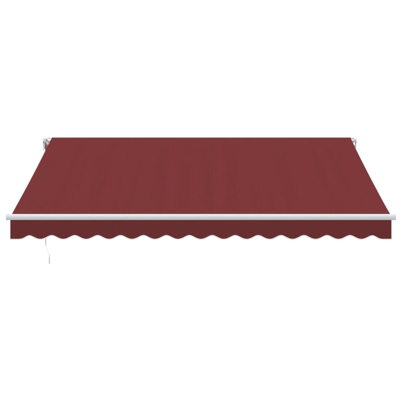 Copertină retractabilă Burgundy 400 × 350 cm