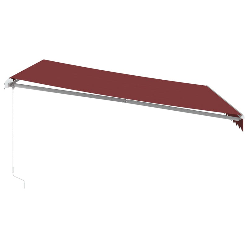 Copertină retractabilă Burgundy 400 × 350 cm