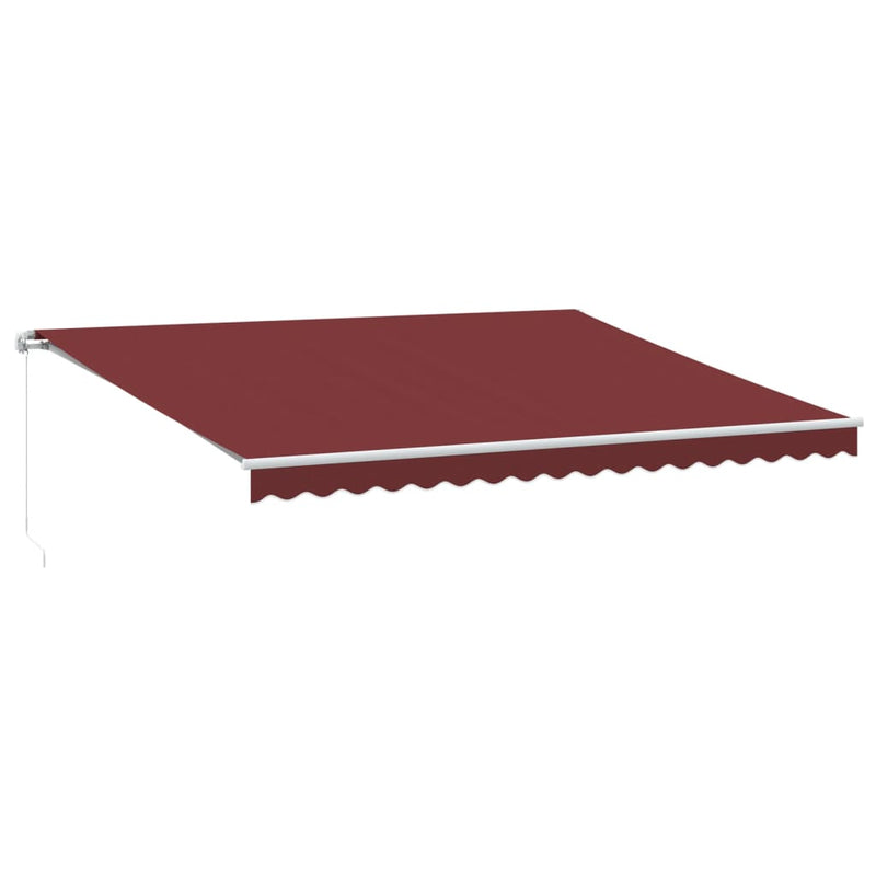 Copertină retractabilă Burgundy 450 × 350 cm