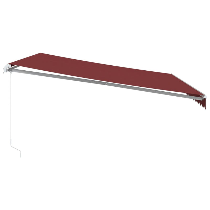 Copertină retractabilă Burgundy 450 × 350 cm