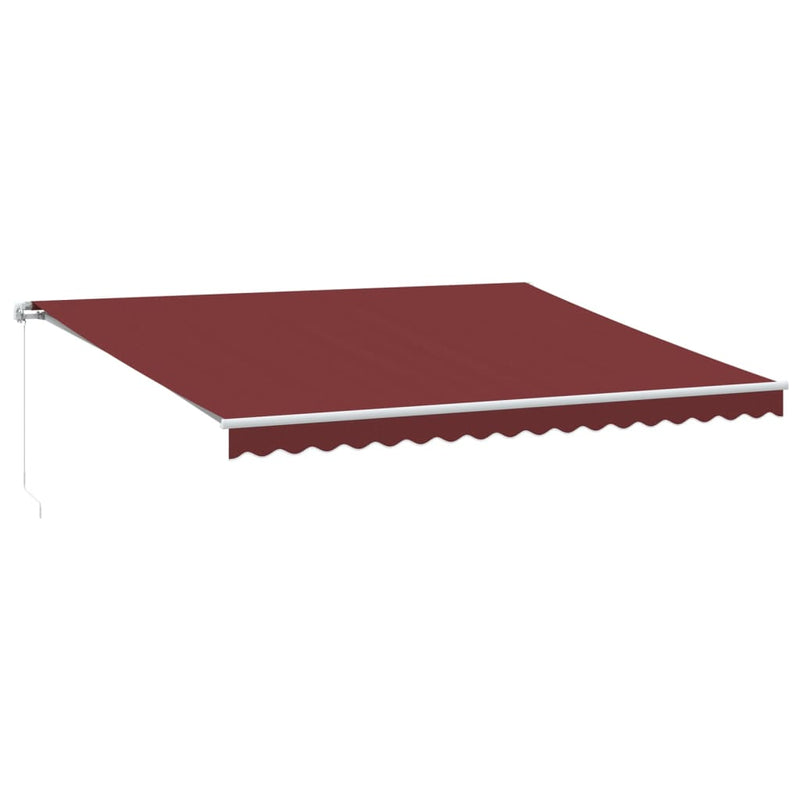 Copertină retractabilă Burgundy 450 × 350 cm