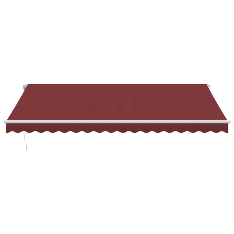 Copertină retractabilă Burgundy 450 × 350 cm