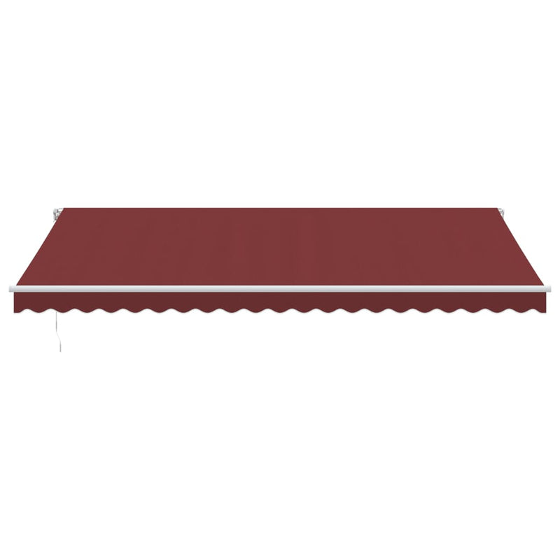 Copertină retractabilă Burgundy 500 × 350 cm