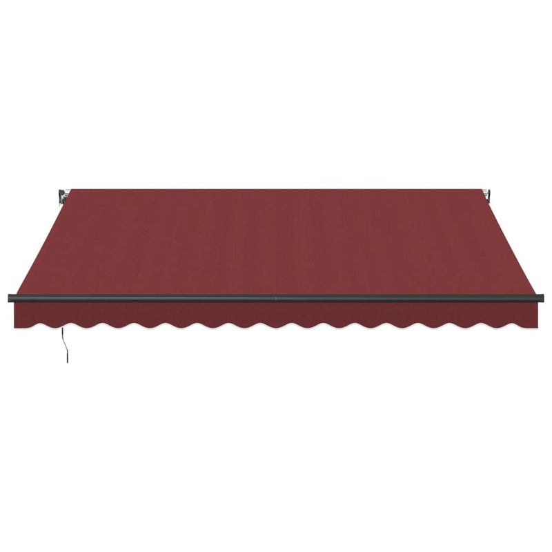Copertina retractabilă manual, vișiniu, 400x350 cm