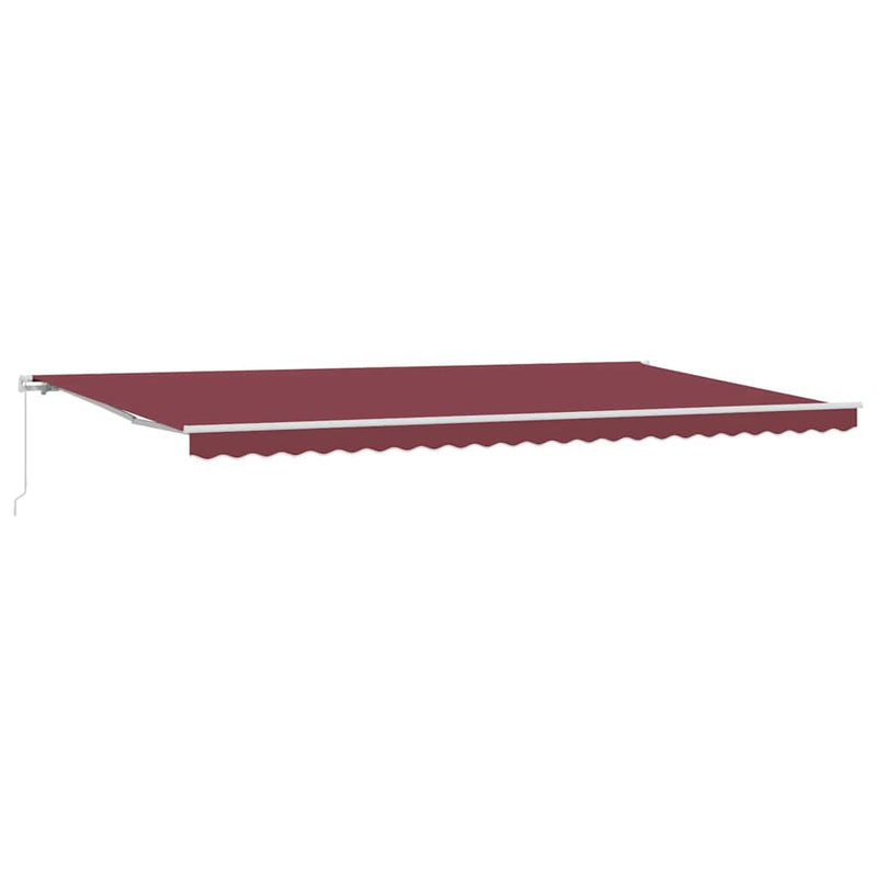 Copertina retractabilă manual, vișiniu, 600x300 cm