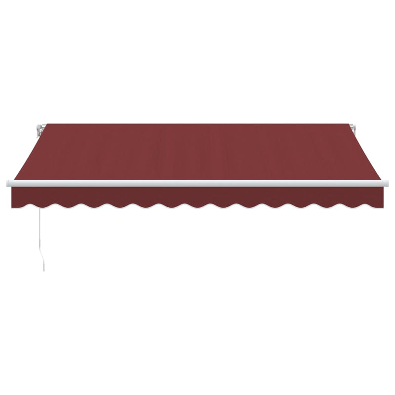 Copertina retractabilă manual, vișiniu, 350x250 cm