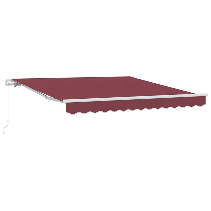 Copertina retractabilă manual, vișiniu, 300x250 cm
