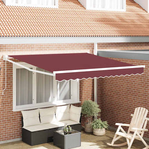 Copertina retractabilă manual, vișiniu, 300x250 cm