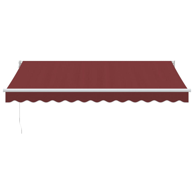 Copertina retractabilă manual, vișiniu, 350x250 cm