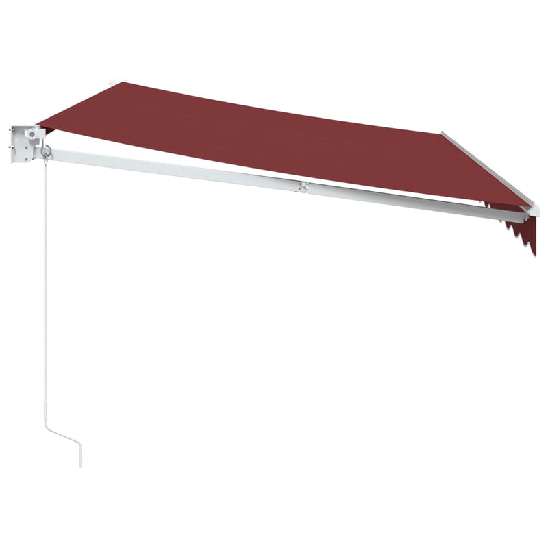 Copertina retractabilă manual, vișiniu, 350x250 cm