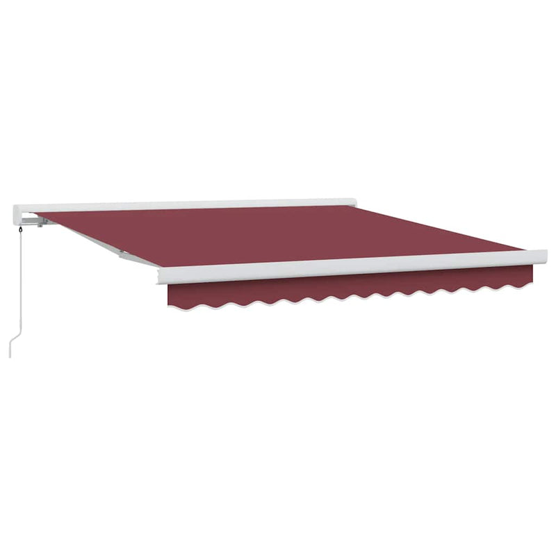Copertina retractabilă manual, vișiniu, 300x250 cm