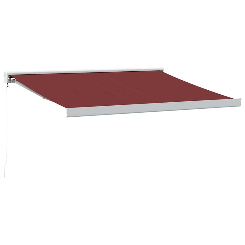 Copertina retractabilă manual, vișiniu, 350x250 cm