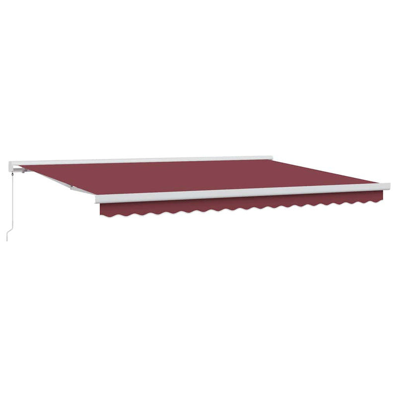 Copertina retractabilă manual, vișiniu, 450x300 cm