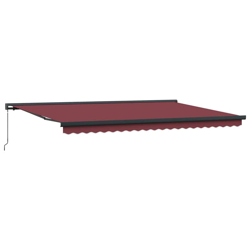 Copertina retractabilă manual, vișiniu, 500x300 cm