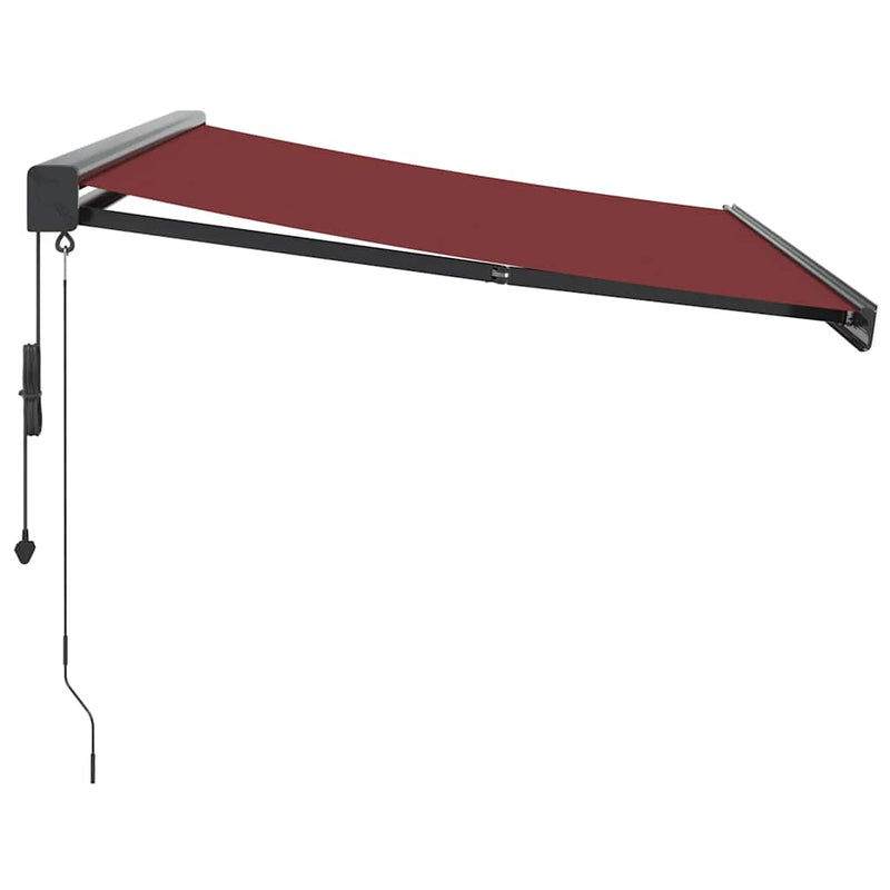 Copertină retractabilă Burgund cu Cadru Antracit 350 x 250 cm