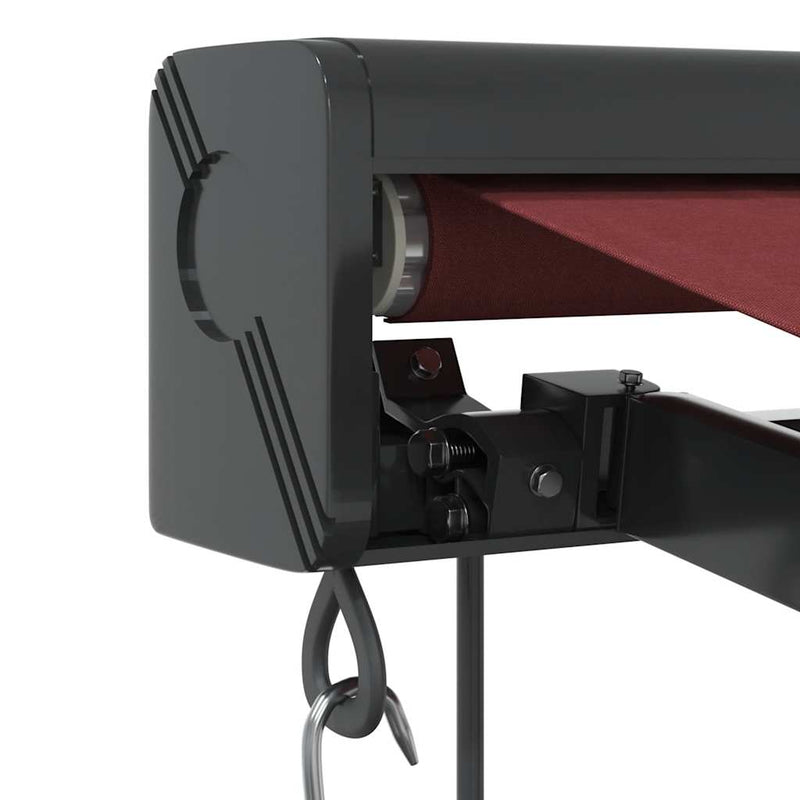 Copertină retractabilă Burgund cu Cadru Antracit 350 x 250 cm