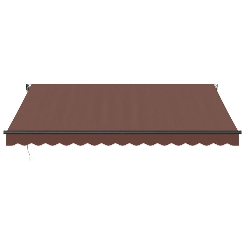 Copertină retractabilă Maro 400 × 350 cm Poliester
