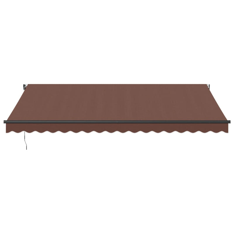 Copertină retractabilă Maro 450 × 350 cm Poliester