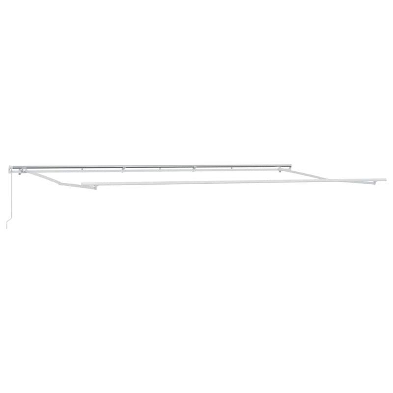 Copertină retractabilă manual, maro, 600x300 cm