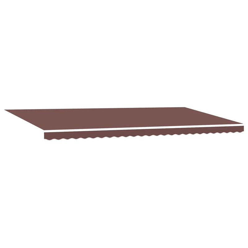 Copertină retractabilă manual, maro, 600x300 cm