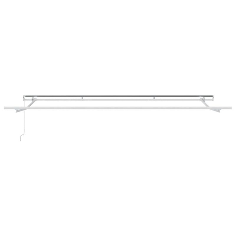 Copertină retractabilă manual, maro, 500x300 cm