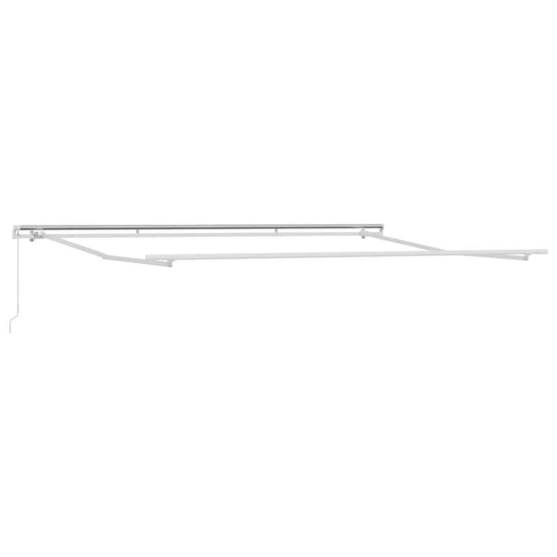 Copertină retractabilă manual, maro, 500x300 cm