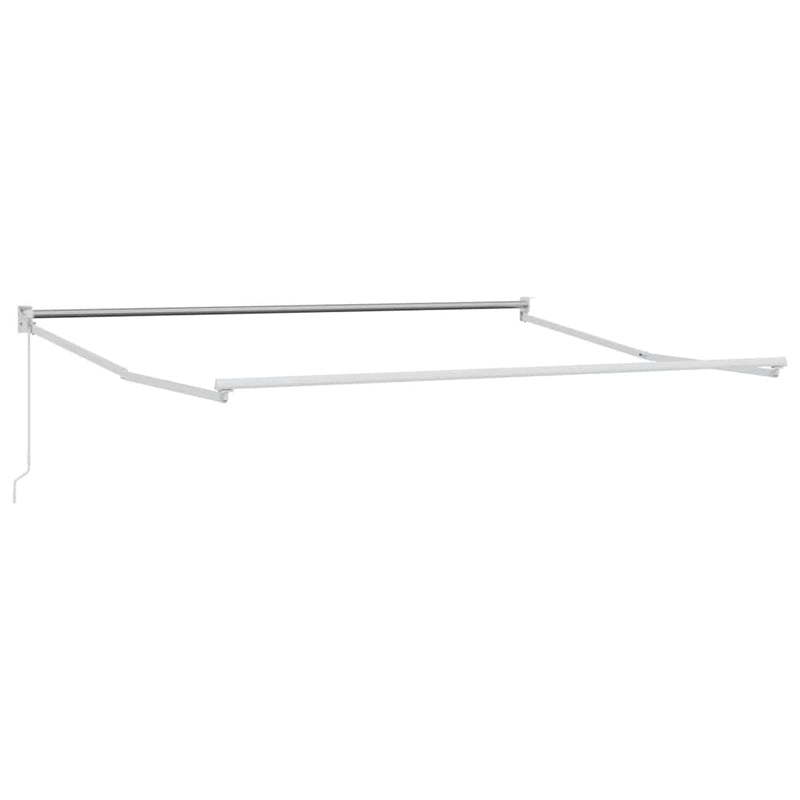 Copertină retractabilă manual, maro, 300x250 cm