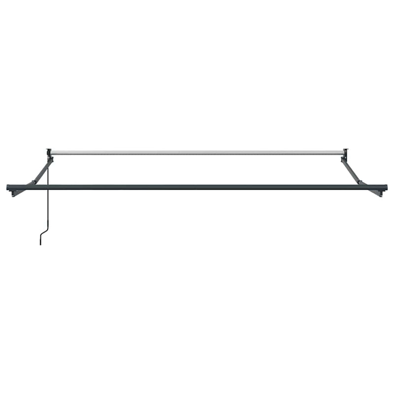 Copertină retractabilă manual, maro, 300x250 cm