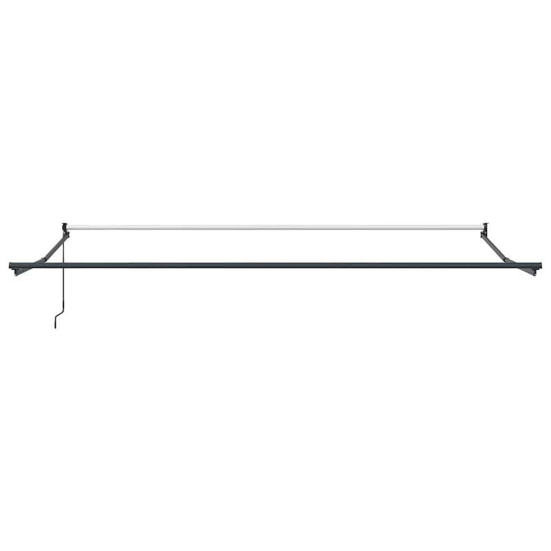 Copertină retractabilă manual, maro, 400x300 cm