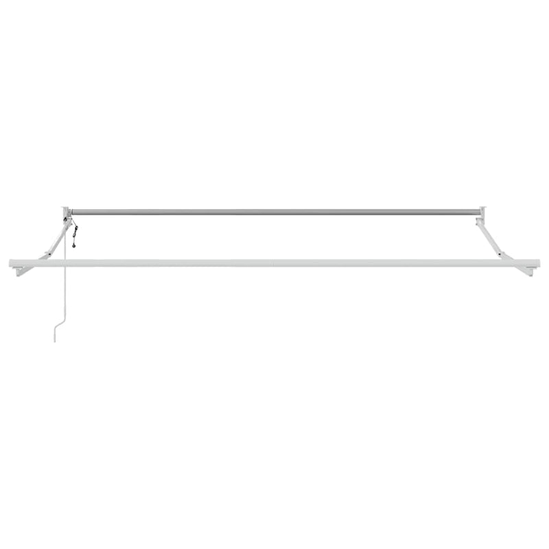 Copertină retractabilă Galben cu Cadru Alb 3 x 2,5 m