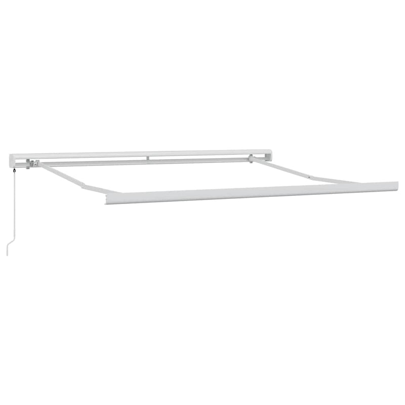 Copertină retractabilă manual, maro, 300x250 cm