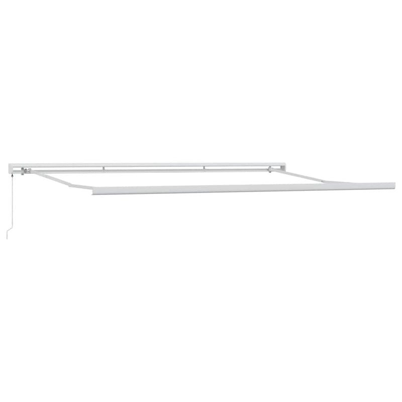 Copertină retractabilă manual, maro, 500x300 cm