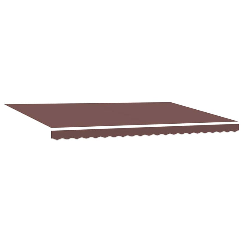Copertină retractabilă manual, maro, 500x300 cm