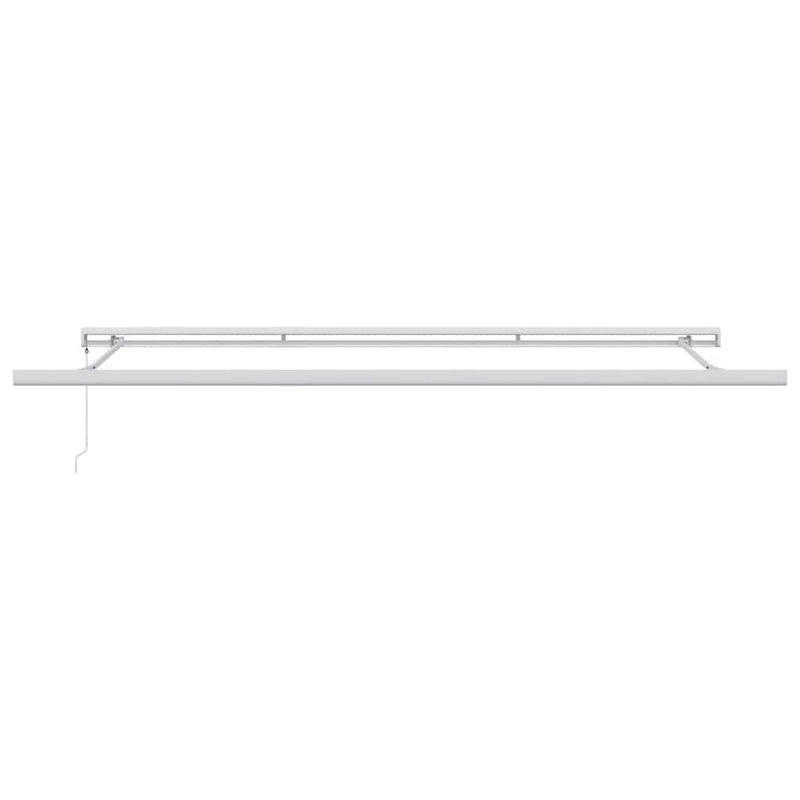 Copertină retractabilă manual, maro, 500x300 cm
