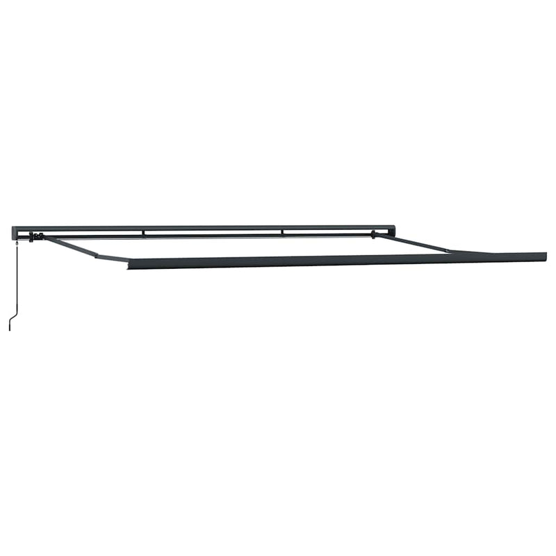 Copertină retractabilă manual, maro, 450x300 cm