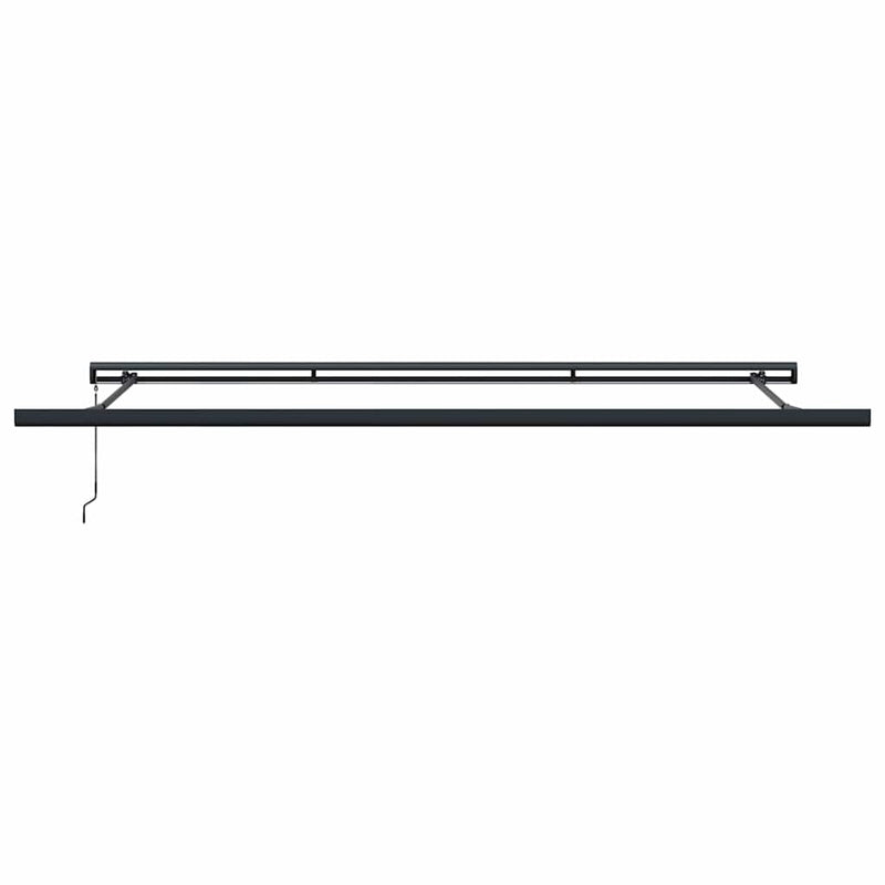 Copertină retractabilă manual, maro, 450x300 cm