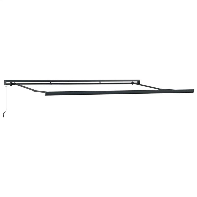 Copertină retractabilă manual, maro, 500x300 cm
