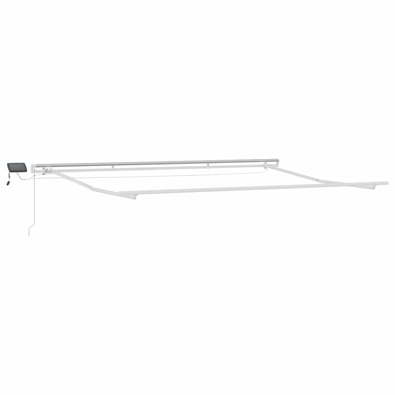 Copertină retractabilă Antracit și Alb 400 × 300 cm
