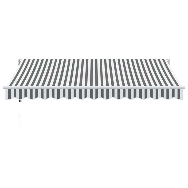Copertină retractabilă Galben cu Cadru Alb 3,5 x 2,5 m