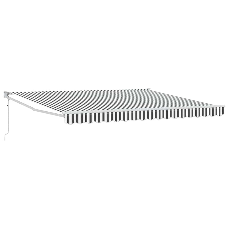 Copertină retractabilă Galben cu Cadru Alb 4 × 3 m