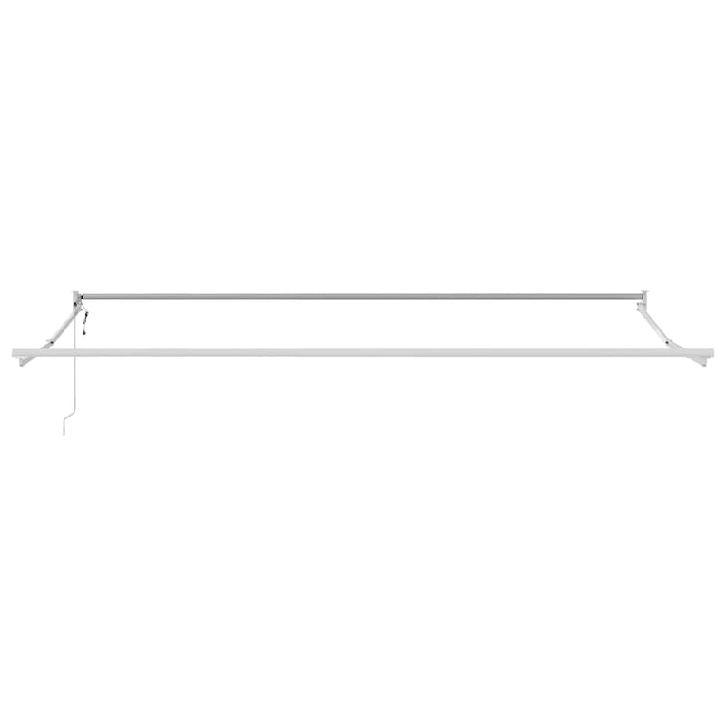 Copertină retractabilă Galben cu Cadru Alb 4 × 3 m