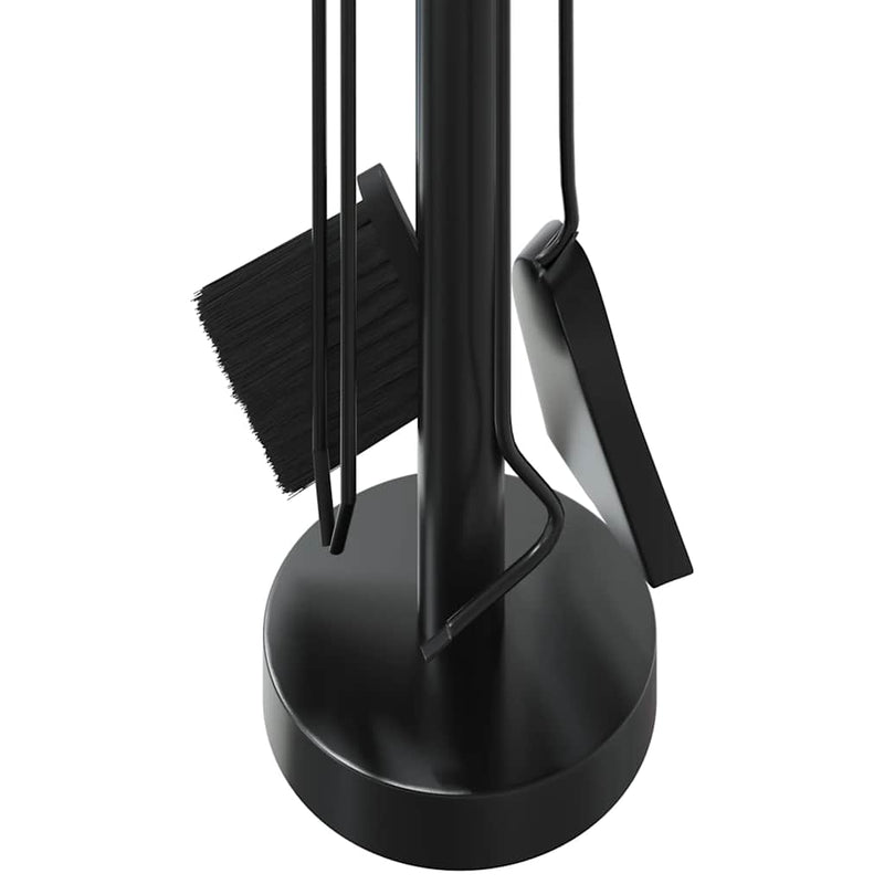 Set scule pentru șemineu, 5 piese, 18x56 cm, oțel