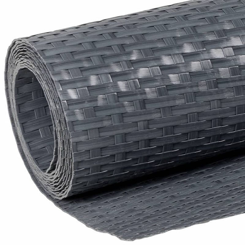 Paravan pentru balcon, antracit, 300x100 cm, poliratan