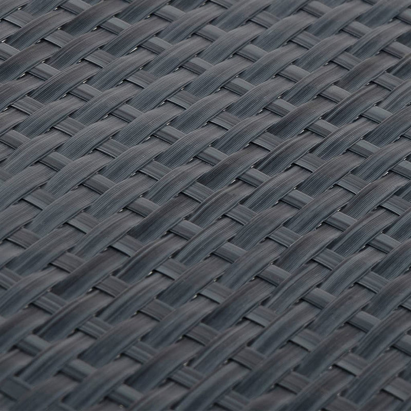 Paravan pentru balcon, antracit, 1000x80 cm, poliratan