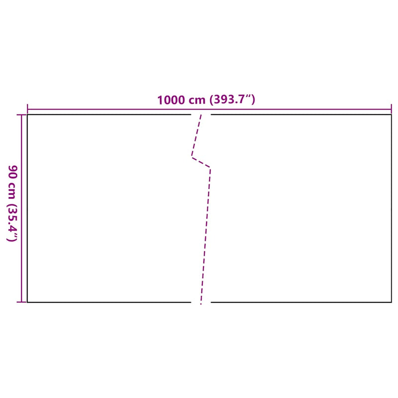 Paravan Balcon Maro Deschis 1000x90 cm Poly Rattan