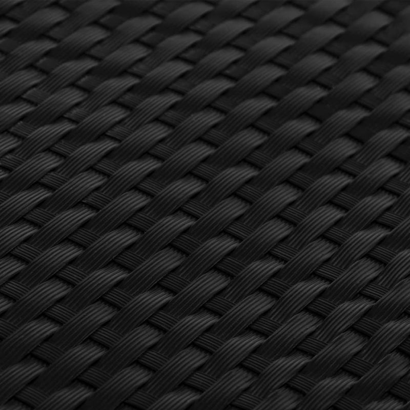 Paravan pentru balcon, negru, 300x90 cm, poliratan