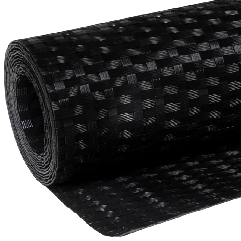 Paravan pentru balcon, negru, 400x90 cm, poliratan