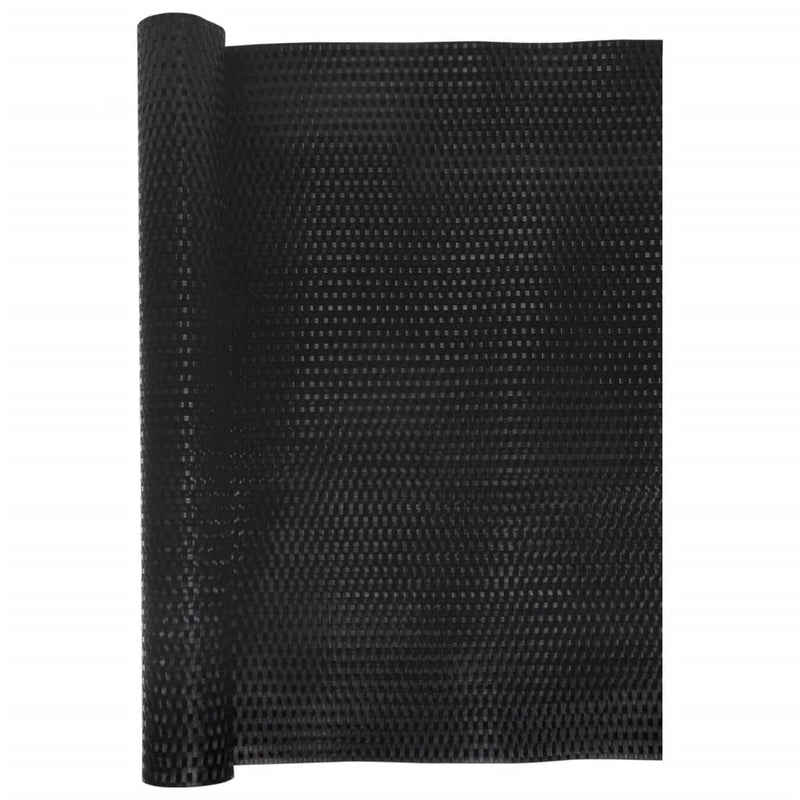 Paravan pentru balcon, negru, 500x80 cm, poliratan